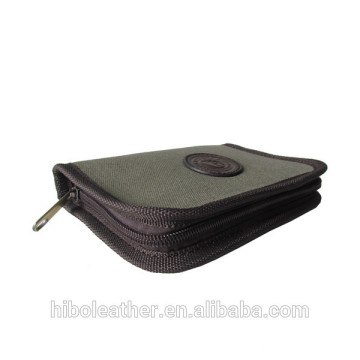 Tourbon alta qualidade sacos de carretel de pesca nova chegada verde caso de armazenamento de lona fly fishing bolsa carteira